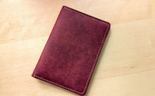 Load image into Gallery viewer, Handmade Burgundy and Olive Badalassi Carlo Italian Leather Passport and Papers Cover