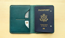 Load image into Gallery viewer, Handmade Ortensia Minerva Badalassi Carlo Italian Leather Passport Cover