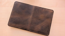 Load image into Gallery viewer, Handmade Dark Crazy Horse Leather Passport Cover