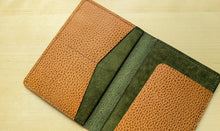 Load image into Gallery viewer, Handmade Natural Dollaro and Olive Badalassi Carlo Italian Leather Passport and Papers Cover