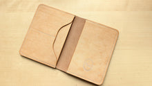 Load image into Gallery viewer, Handmade Natural Badalassi Carlo Italian Leather Passport Cover