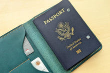 Load image into Gallery viewer, Handmade Ortensia Minerva Badalassi Carlo Italian Leather Passport Cover