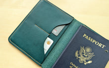 Load image into Gallery viewer, Handmade Ortensia Minerva Badalassi Carlo Italian Leather Passport Cover