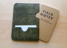 Load image into Gallery viewer, Olive Badalassi Carlo Leather Passport/ Field Notes Sleeve