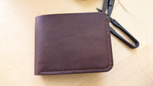 Load image into Gallery viewer, Hand Sewn Dark Brown Badalassi Carlo Italian Leather Bifold Wallet