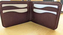 Load image into Gallery viewer, Hand Sewn Dark Brown Badalassi Carlo Italian Leather Bifold Wallet