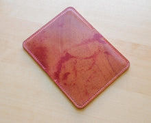 Load image into Gallery viewer, Pink and Red Hand Marbled Italian Shell Cordovan 2 pocket bifold