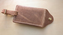 Load image into Gallery viewer, Gifts for the Traveler: Natural Metta Catharina Textured Shell Cordovan Passport Cover and Matching Luggage Tag