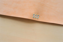 Load image into Gallery viewer, Handmade A5 Trifold Travel Notebook in Natural Badalassi Carlo Pueblo Italian Vegetable Tanned Leather.