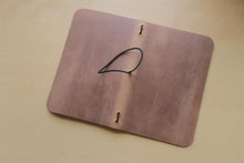 Load image into Gallery viewer, Handmade Vintage Leather Travel Notebooks: A5 Trifold/Bifold, Passport, and Field Notes Size