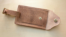 Load image into Gallery viewer, Gifts for the Traveler: Natural Metta Catharina Textured Shell Cordovan Passport Cover and Matching Luggage Tag