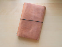 Load image into Gallery viewer, Handmade Vintage Leather Travel Notebooks: A5 Trifold/Bifold, Passport, and Field Notes Size