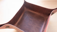 Load image into Gallery viewer, American harness leather catch all/valet tray set