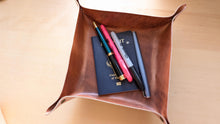 Load image into Gallery viewer, American harness leather catch all/valet tray set