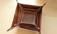 Load image into Gallery viewer, American harness leather catch all/valet tray set