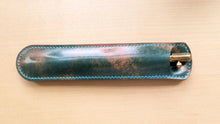 Load image into Gallery viewer, Rocado Turquoise Marbled Shell Cordovan Pen Slip and Bookmark Corner