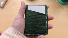 Load image into Gallery viewer, Emerald Green Metta Catharina Shell Cordovan 3 Pocket Wallet