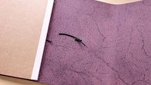 Load image into Gallery viewer, Handmade A5 Leather Travel Notebook in Violet Walpier Buttero