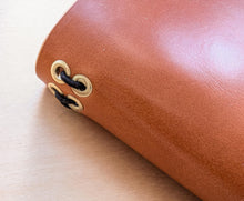 Load image into Gallery viewer, Handmade London Tan Leather Travel Notebooks: A5 Trifold/Bifold, and Passport