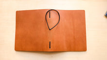 Load image into Gallery viewer, Handmade London Tan Leather Travel Notebooks: A5 Trifold/Bifold, and Passport