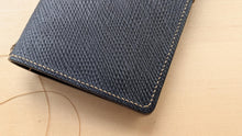 Load image into Gallery viewer, Handmade Midori/ travellers size Black Metta Catherina Leather travel notebook