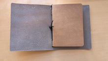Load image into Gallery viewer, Handmade Vintage Gray Leather Travel Notebooks: A5 Trifold/Bifold, Travelers/Midori and Passport Size