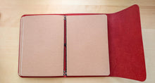 Load image into Gallery viewer, Handmade Red Leather Travel Notebook: Walpier Buttero A5 Trifold, Bifold Pocket & Passport Size