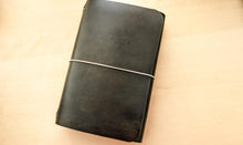 Load image into Gallery viewer, Olive Walpier Buttero Leather Travel Journal Covers, A5 Trifold, Pocket, Midori, and Passport Sizes