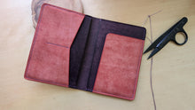 Load image into Gallery viewer, Violet and Pink Badalassi Carlo Italian Leather Passport and Papers Cover