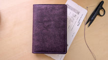 Load image into Gallery viewer, Violet and Pink Badalassi Carlo Italian Leather Passport and Papers Cover