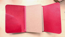 Load image into Gallery viewer, Red Buttero A5 Trifold and Bifold Pocket & Passport Size Travel Journals