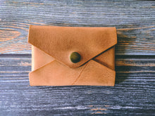 Load image into Gallery viewer, Natural Italian Leather Envelope Card Wallet
