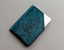 Load image into Gallery viewer, Micro Minimalist Ortensia Blue Pueblo card holder
