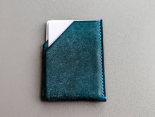Load image into Gallery viewer, Micro Minimalist Ortensia Blue Pueblo card holder
