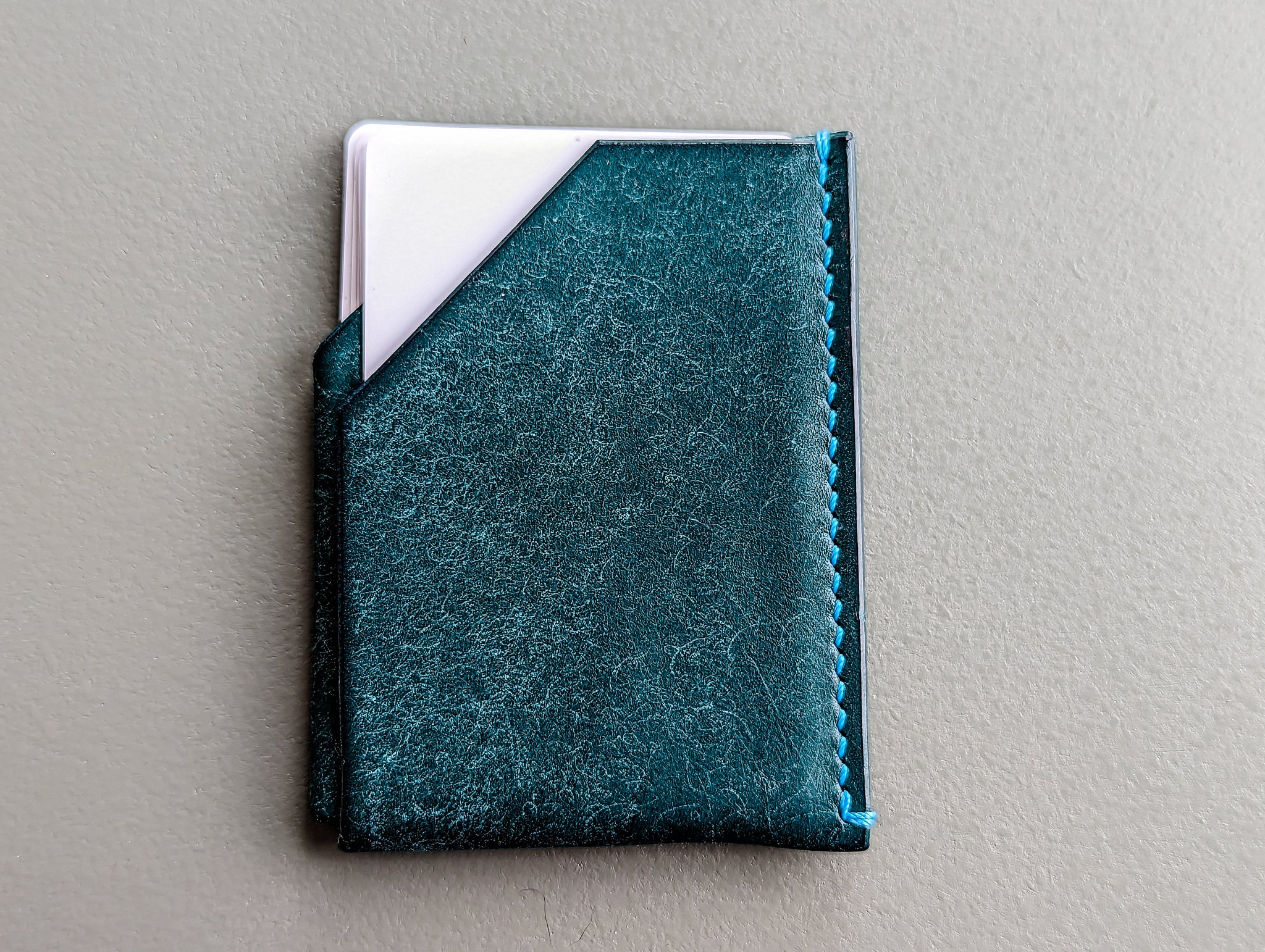 Micro Minimalist Ortensia Blue Pueblo card holder – JHM Wood and