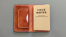 Load image into Gallery viewer, Wickett and Craig Buck Brown Harness Leather Field Notes Notebook Cover
