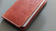 Load image into Gallery viewer, Wickett and Craig Buck Brown Harness Leather Field Notes Notebook Cover
