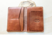 Load image into Gallery viewer, Wickett and Craig Buck Brown Harness Leather Passport and Papers Cover
