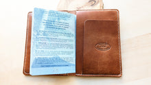 Load image into Gallery viewer, Wickett and Craig Buck Brown Harness Leather Passport and Papers Cover
