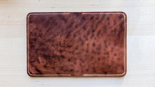 Load image into Gallery viewer, Unique &quot;Tiger Stripe&quot; Italian Shell Cordovan and Whiskey Buttero Vertical Wallet
