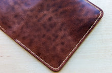 Load image into Gallery viewer, Unique &quot;Tiger Stripe&quot; Italian Shell Cordovan and Whiskey Buttero Vertical Wallet
