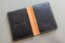 Load image into Gallery viewer, Exclusive Black &quot;Metta Catharina&quot; Textured Shell Cordovan Passport Cover

