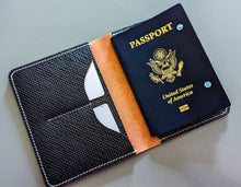 Load image into Gallery viewer, Exclusive Black &quot;Metta Catharina&quot; Textured Shell Cordovan Passport Cover
