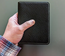 Load image into Gallery viewer, Exclusive Black &quot;Metta Catharina&quot; Textured Shell Cordovan Passport Cover
