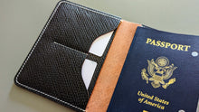 Load image into Gallery viewer, Exclusive Black &quot;Metta Catharina&quot; Textured Shell Cordovan Passport Cover
