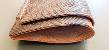Load image into Gallery viewer, Brown Metta Catharina Textured Horse Strip 3 Pocket Wallet
