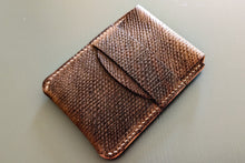Load image into Gallery viewer, Brown Metta Catharina Horse Leather Flap Wallet
