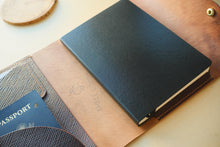 Load image into Gallery viewer, Metta Catharina Brown Shell Cordovan A5 notebook Cover
