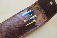 Load image into Gallery viewer, Handmade Brown Metta Catherina Shell Cordovan Pen/Pencil Case
