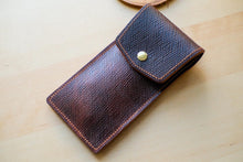 Load image into Gallery viewer, Handmade Brown Metta Catherina Shell Cordovan Pen/Pencil Case
